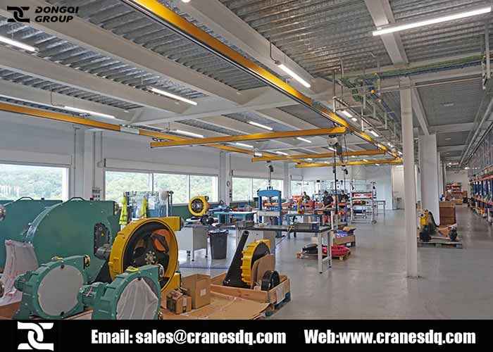 suspension rail system crane for sale to Spain