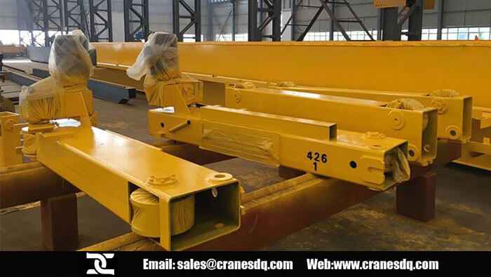 End carriage for 40 ton overhead crane