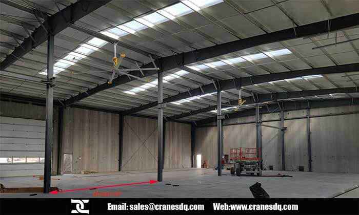 5 ton workshop overhead crane for existing steel workshop 