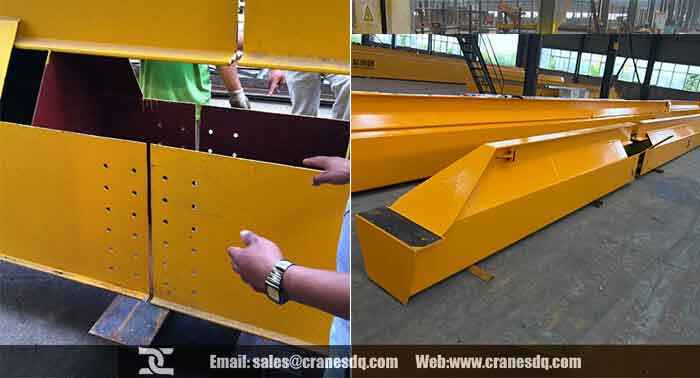 Eot overhead crane girder sections