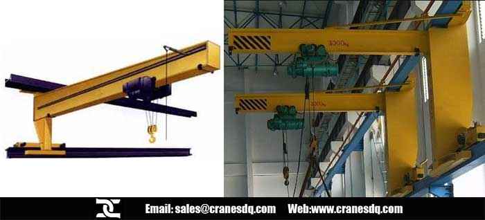 Wall travelling jib crane