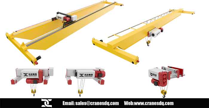 European single girder vs. double girder overhead crane with FEM wire rope hoist