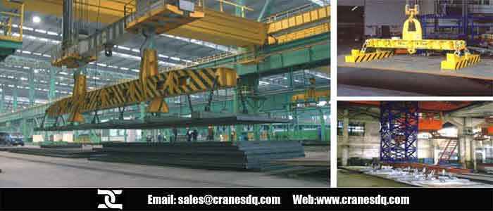 Eletromagnet crane for handling steel plate